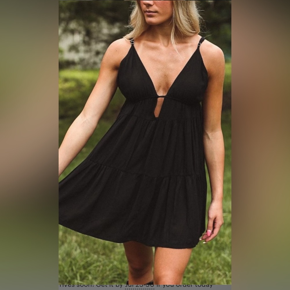 Gallup Girl Black Sleeveless Dress sz Small NWT